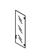 Medium Glass Door for Agat Furniture Set