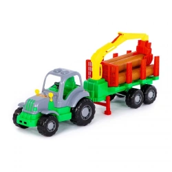 Powerful Tractor with Semi-Trailer for Logging - Model 45041