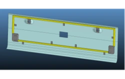 Polyester Fiberglass Heater Hatch Panel 5299-401-5412520/Z