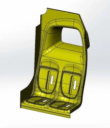 Polyester Fiberglass Rear Cover for Vehicles 529230-5602250 SB