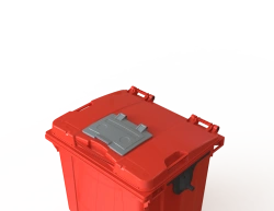 1100L Mobile Waste Container with Lid Art.29.C19.W