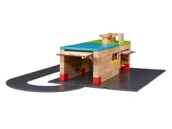 WOODBLOCKS Magnetic Wooden Constructor - Transpark 4 in 1 (107 Pieces)