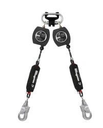 Two-Shoulder Fall Protection Device "HB-02 Rope" with Carabiner, Model vpro HB02C duo 0257