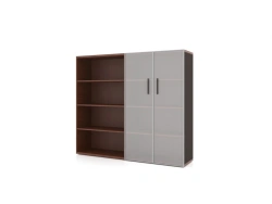 Synergy Medium Cabinet with Swing Doors and Open Section
