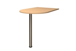 Briefing Side Table with Metal Base, Galant Series