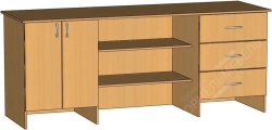 Lecture Table SK-1 with Drawers and Shelves
