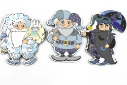 Gnome Characters Set - White, Gray, Black (M)