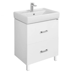 Modern White Bathroom Vanity Cabinet Aquaton Amerina 70 N 1A169301AM0101