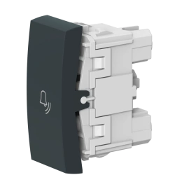 Caduceus Aling Mode Hidden Installation Push Button Switch, 10A, 250V~, Anthracite, Art. 660.A