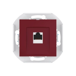 CADUCEUS ALING PRESTIGE Computer Socket with Keystone RJ45 8P8C Cat.6 UTP - Burgundy, Art. 60150.3
