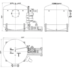 Vacuum Wastewater Collection System with Tank "UV-TS INEMA" - 2000-02