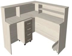 Nurse Station with Mobile Pedestal KSPm 1-05