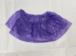 Premium Purple Boot Covers "Ufa PACK" 50 Pairs, Double Rubber Band, Art. B7504
