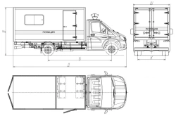 Diesel Truck Model 5759AN-1 for GAZelle NEXT Chassis