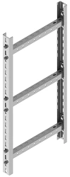 Vertical Cable Ladder Tray KTU-PMU41 with Dimensions 284x65x3000mm to 1084x65x6000mm