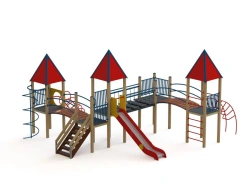 Kids Play Complex DIC 4.13 with Pyramid Roof, Height 1500mm