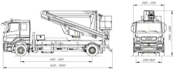 Vehicle with Lifts and Working Platforms R180T, VA180T Velmash-S Model 57523