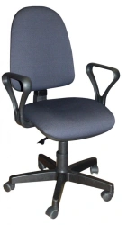 Upholstered Office Chair with Backrest - Prestige Model