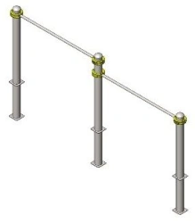Adjustable Multi-Level Horizontal Bar Trainer AKS-727