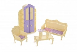 Elegant Doll Living Room Set "Little Princess" (Lemon Yellow)
