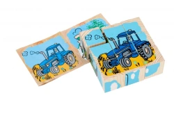 Educational Wooden Blocks "Transport" - Set of 9 (Model 4444-1)
