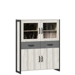Small Combined Cabinet (White Craft Oak) Techno LD.678190.000