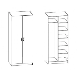 Wooden Bedroom Wardrobe for Public Spaces Model SH 13