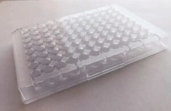 96-Well Polymer Immunological Plate, Flat Bottom, Sterile, No Lid, Model M-011