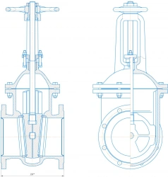 Wedge Cast Iron Gate Valve DN 200