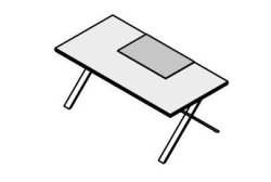 Executive Desk with Metal Frame - Kvins / Kvins Slim