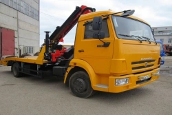 Special Tow Truck with Crane Manipulator 67061G on KAMAZ 43118