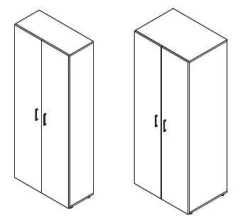 Office Wooden Wardrobe Furniture Set "Line