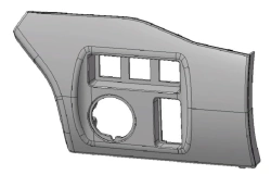 Decorative Left Cover for Vehicles M1 and N1 - 9680907377