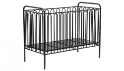 Polini Kids Vintage 150 Metal Crib, Black, Model 0001649.7