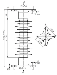 Polymer Insulator OCK 8-35-B01-2 UHL1 for Power Equipment