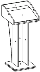 Customizable Presentation Podium for Speeches