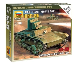 Soviet Flamethrower Tank OT-26 Model Kit (XT-26)