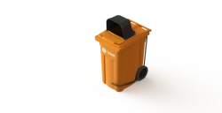 Mobile Waste Container 360L Art.28.C82.H (20.806.30.PE; 21.055.30.PE.T)