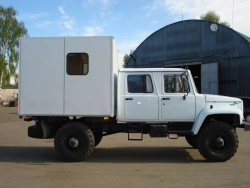 Workshop Vehicle with Double Cab 3897-0000010-31 on GAZ-33088 Chassis