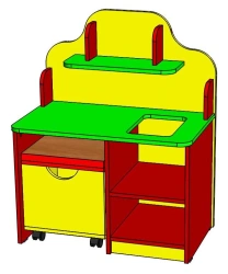 Educational Corner Table for Kids - Model CStoDi-03