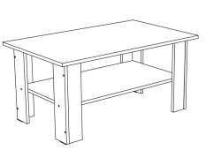 Wooden Coffee Table - Stylish and Durable Design