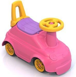 Classic Pink Ride-On Toy "Krutysheka" with Backrest