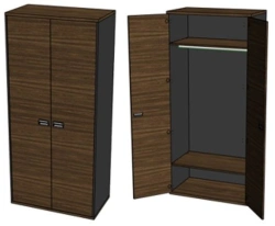 Clothing Cabinet with Hanger Rod TU 31.01.11-001-05065033-2021