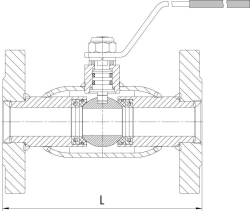 Flanged Ball Valve KSHC DN 15-400 PN 1.6-4.0 MPa