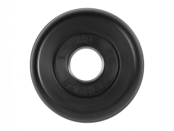 Standard Rubber-Coated Disc Black 26 mm 1 kg MB-PltB26-1