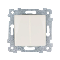Dual Switch Mechanism for Hidden Installation "MARIA" S510-439 Ivory Color