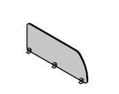 Wooden Partition Screen for Office Furniture Set "Gamma