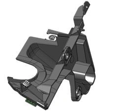 Right Side Grille Overlay Assembly for Vehicles 9681316380