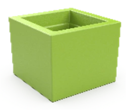 Minimalist QUARTER Planter without Backlight, Art. 220