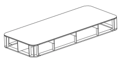 Wooden Mattress Base with Plywood Frame TV-MODK-4.1.01